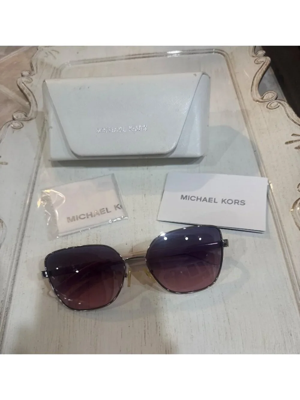 Michael Kors-MK 1079 Palm Springs-Womens Sunglasses With Case & Cleaning Cloth